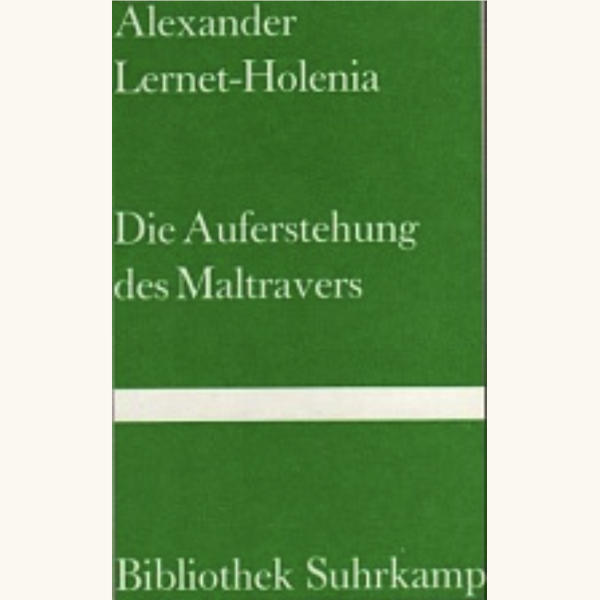 Die Auferstehung des Maltravers - Suhrkamp 1979