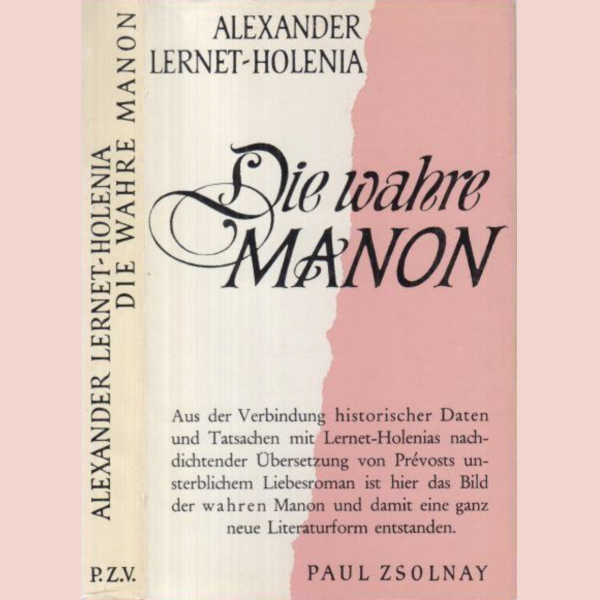 Die wahre Manon - Zsolnay 1959